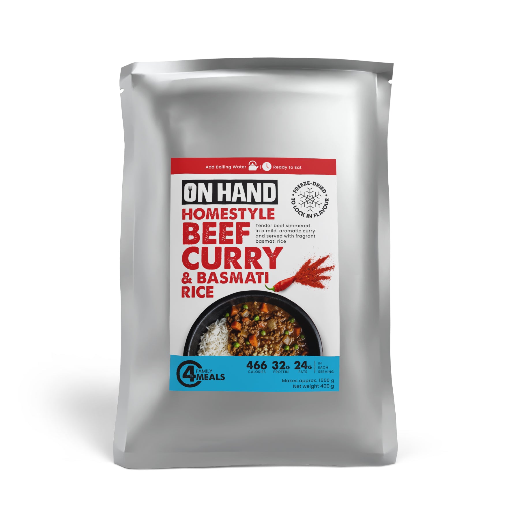 Homestyle Beef Curry & Basmati Rice