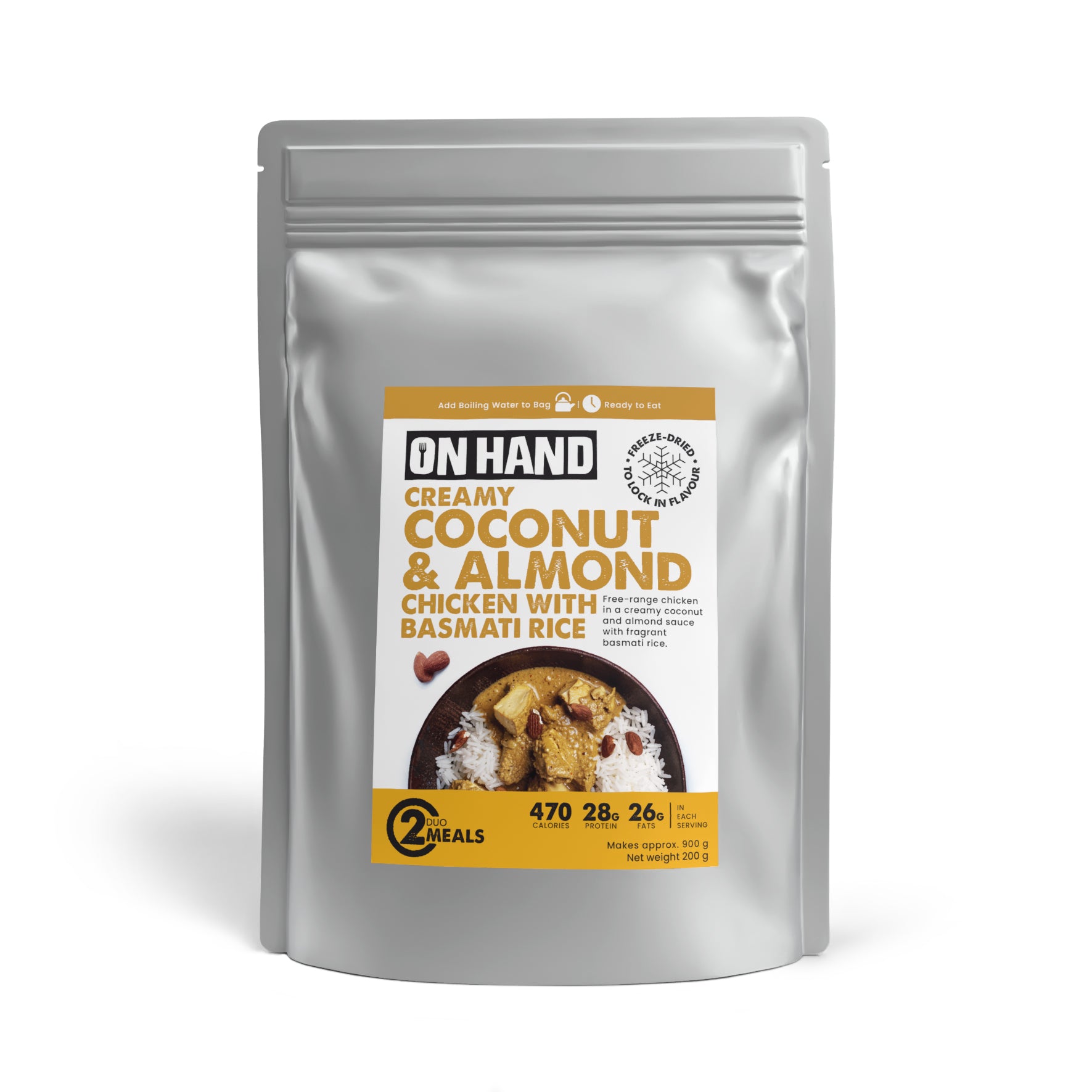 Creamy Coconut & Almond Chicken with Basmati Rice