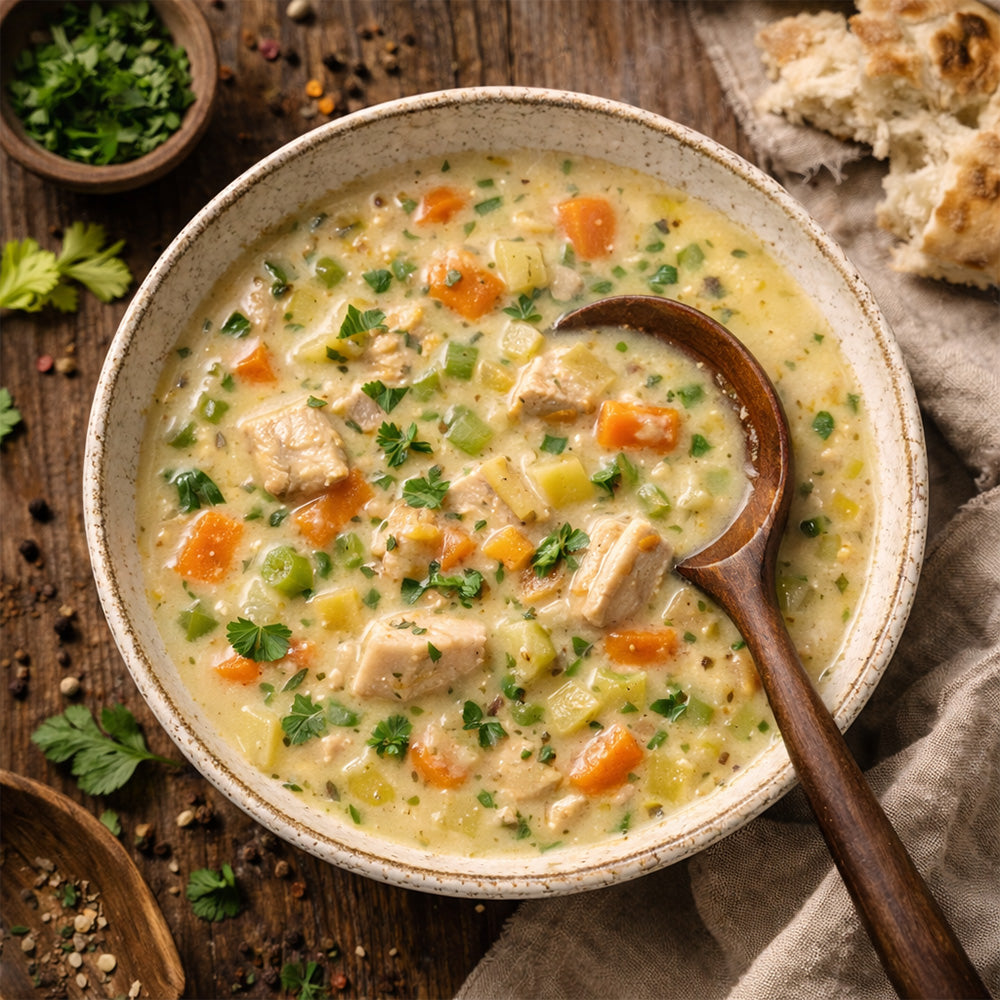 Creamy Chicken and Vegetable Soup