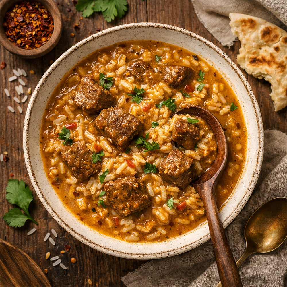 Homestyle Beef Curry & Basmati Rice